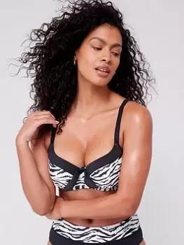 Image of DORINA Burdine Extra Light Padded Bikini Top, Black, Size 38D, Women