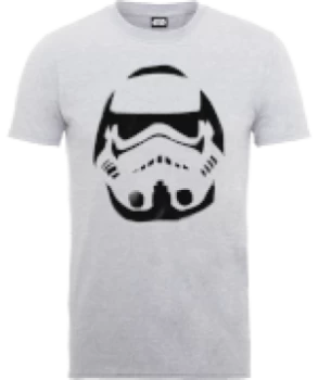 Image of Star Wars Paint Spray Stormtrooper T-Shirt - Grey - M