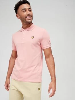 Image of Lyle & Scott Plain Polo Shirt, Rosette, Size S, Men