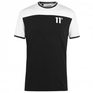 Image of 11 Degrees Cut and Sew T-Shirt - Black/White