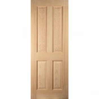 Image of JELD-WEN 4 Panel Unfinished White Oak Internal Door - 1981mm x 686mm (78 inch x 27 inch)