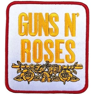 Image of Guns N' Roses - Stacked White Standard Patch
