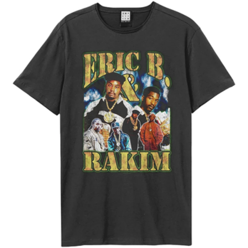 Image of Amplified Amplified Men Group Bootleg Eric B. & Rakim T-Shirt in Charcoal Size: X-Small Charcoal XS Male 5063652157169