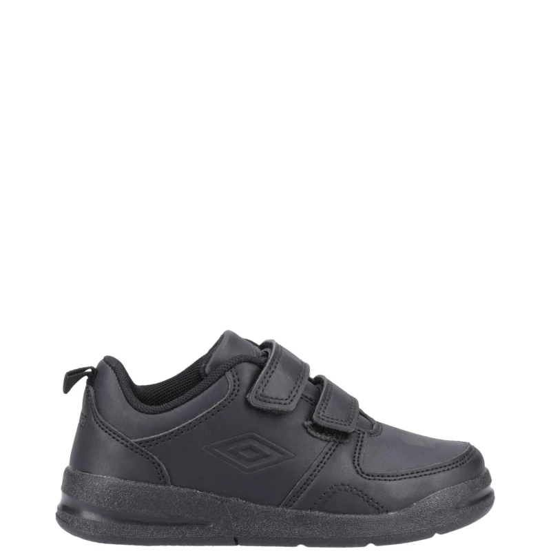 Image of Umbro Boys Ashfield Junior Touch Fastening School Shoes UK Size 2 (EU 34) Black UMB002-BLACK-2