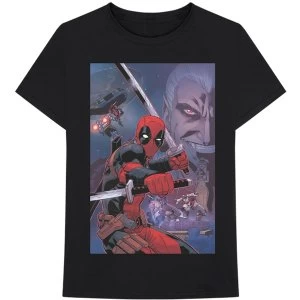 Image of Marvel Comics - Deadpool Composite Mens Large T-Shirt - Black