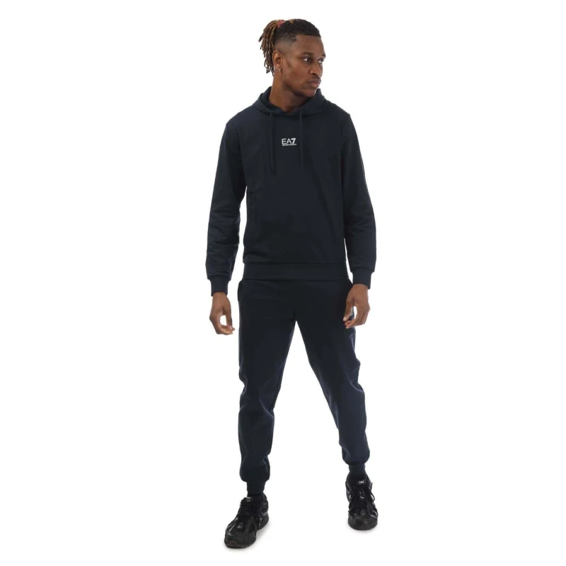 Image of EA7 Core Identity Cotton Tracksuit Navy male L