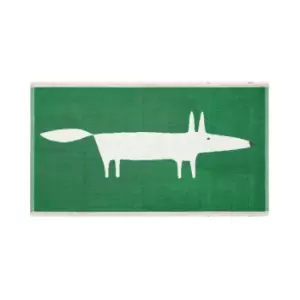 Image of Scion Mr Fox Bath Mat, Mint Leaf