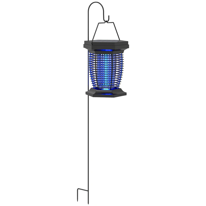 Image of Outsunny Outsunny 2-in-1 Electric Fly Zapper with UVA Light, Hanging Garden Lantern