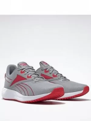 Image of Reebok Lite Plus 3 Shoes, Grey/Red/White, Size 8, Men