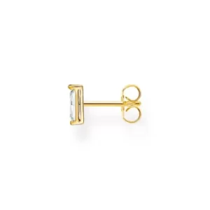 Image of Thomas Sabo Charm Club Charming Gold Baguette Stud Singular Earring