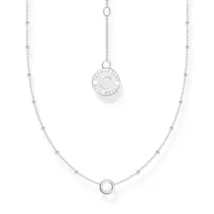 Image of THOMAS SABO Silver Charmista Fine Beaded Chain Charm Necklace
