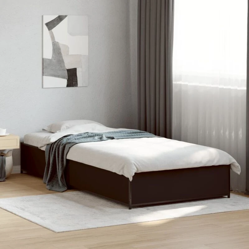 Image of VIDAXL Bed Frame without Mattress Black 90x200cm Vidaxl 8721012986374