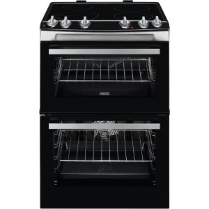Image of Zanussi ZCI66050XA Double Oven Induction Hob Electric Cooker