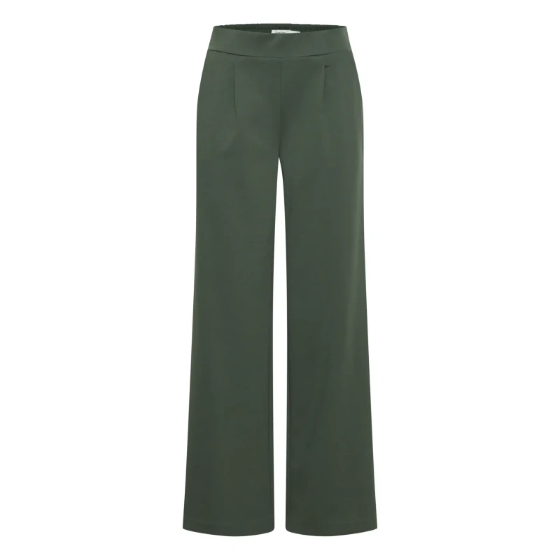 Image of b.Young Womens wide-leg Trousers b.young Rizetta 2 Vert Female L