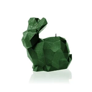 Image of Green Metallic Large Rabbit Candle