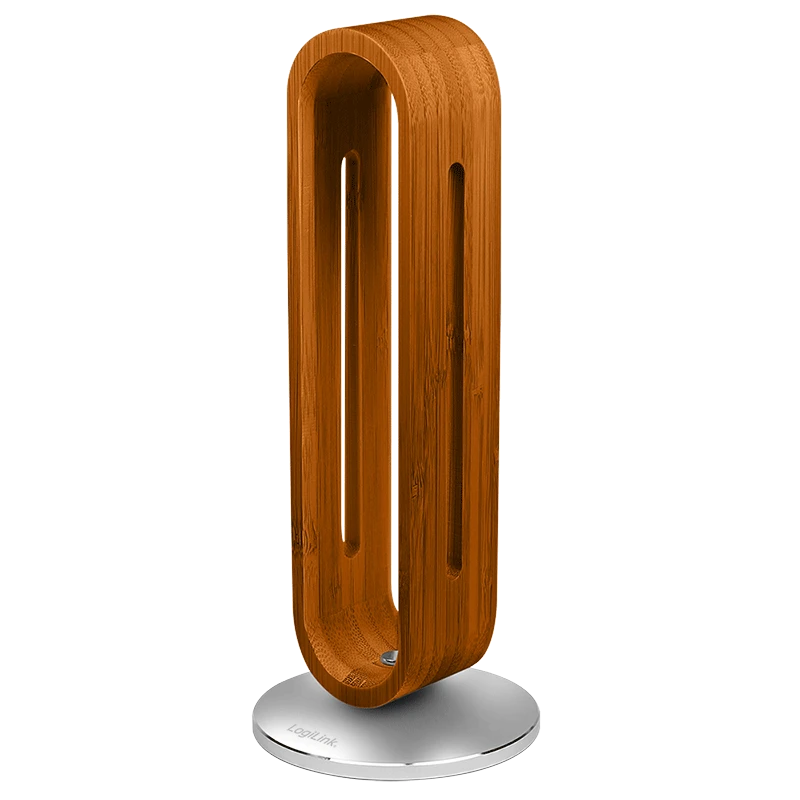 Image of LogiLink Headphone Stand. bamboo. brown. grey