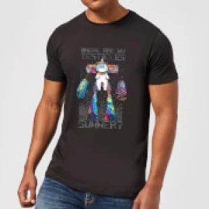 Image of Rick and Morty Where Are My Testicles Summer Mens T-Shirt - Black