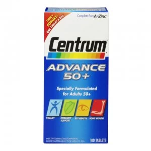 Image of Centrum Advance 50 Plus Multivitamin Tablets - (100 Tablets)