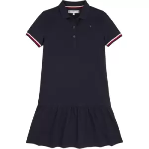 Image of Tommy Hilfiger Essential Polo Dress S/S - Blue