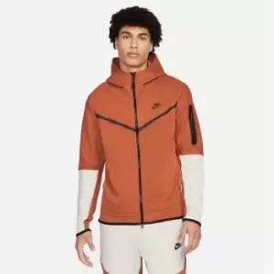 Image of Nike Sportswear Tech Fleece Mens Full-Zip Hoodie - Orange
