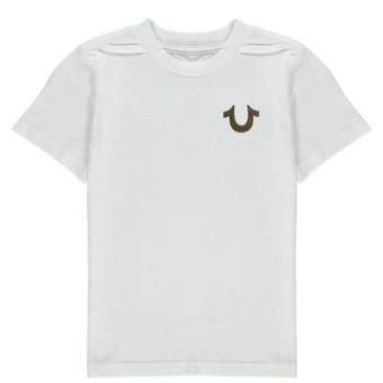 Image of True Religion True Religion Horseshoe Crew T Shirt - White