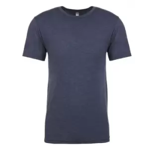 Image of Next Level Mens Tri-Blend Crew Neck T-Shirt (M) (Indigo)
