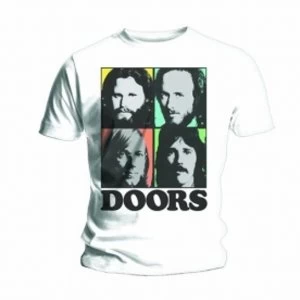 Image of The Doors Colour Box Mens White T Shirt: Small