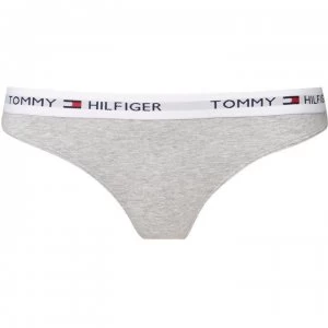 Image of Tommy Bodywear Iconic cotton thong - Grey