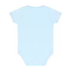 Image of Larkwood Baby Boys/Girls Essential Short Sleeve Bodysuit (0-3 Months) (Pale Blue)