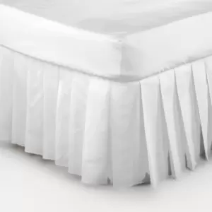 Image of Belledorm Easy Fit Knife Pleated Platform Valance (Single) (White)