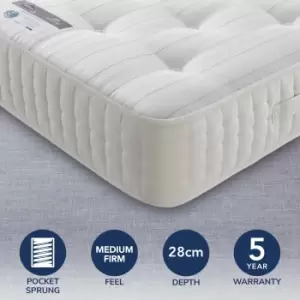 Image of Silentnight 1400 Pocket Sprung Natural Mattress White