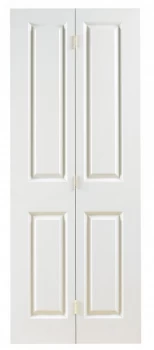 Image of Wickes Stirling Internal White Grained Moulded 4 Panel Bi-Fold Door - 1981 x 686mm