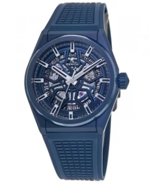 Image of Defy Classic Ceramic Automatic Skeleton Dial Mens Watch