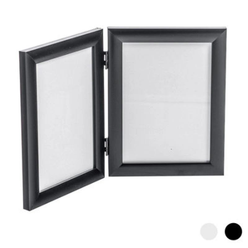 Image of Nicola Spring Folding 2 Photo Frame - 5 X 7" - Black