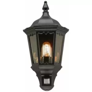 Image of Loops - IP43 Wall Light Sconce Black LED E27 100W Bulb External d01951