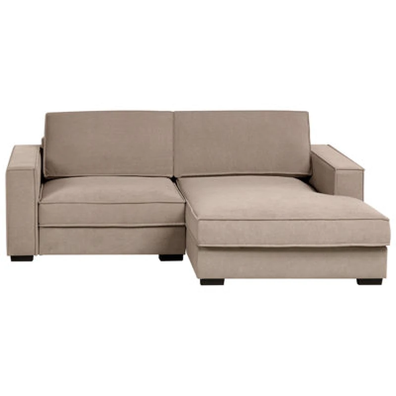 Image of Beliani Corner Sofa Kolding Fabric Taupe Left Hand