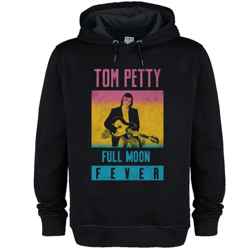 Image of Amplified Mens Full Moon Fever Tom Petty & The Heartbreakers Hoodie in Black Size: XS Black Male XS