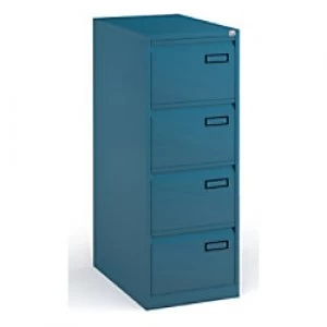 Image of Bisley Filing Cabinet with 4 Lockable Drawers PSF4 470 x 622 x 1321mm Azure