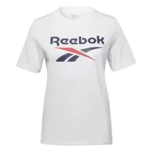 Image of Reebok Big Logo W T Shirt Mens - White