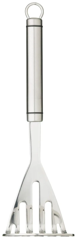 Image of Kitchencraft Oval Handled Professional Stainless Steel Masher Metallics