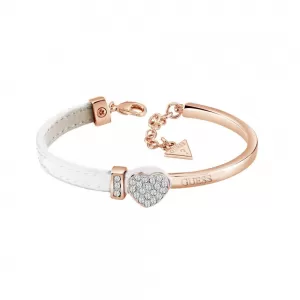 Image of Guess Rose Colour & Leather Swarovski Bracelet