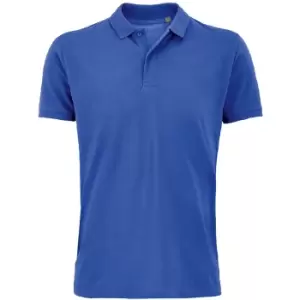 Image of SOLS Mens Planet Pique Organic Polo Shirt (3XL) (Royal Blue)