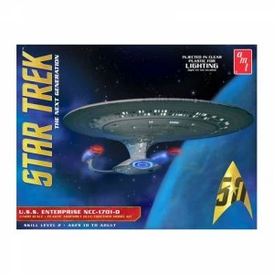 Image of Star Trek USS Enterprise 1701 D 11400 Clear Edition Model Kit