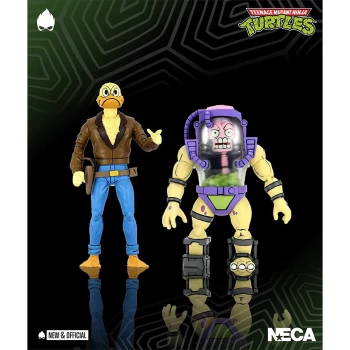 Image of NECA Teenage Mutant Ninja Turtles Action Figure 2 Pack 1/10 Scale Ace Duck & Mutagen Man TMNT
