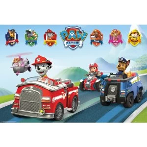 Image of Paw Patrol Vehicles Maxi Poster