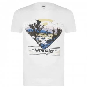 Image of Wrangler Out West T Shirt - White