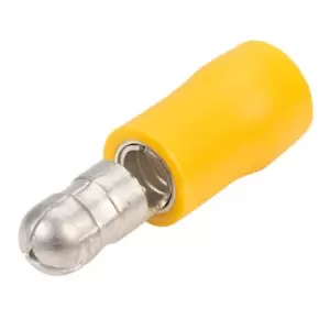 Image of TruConnect 5mm Yellow 20A Male Bullet Pack of 100