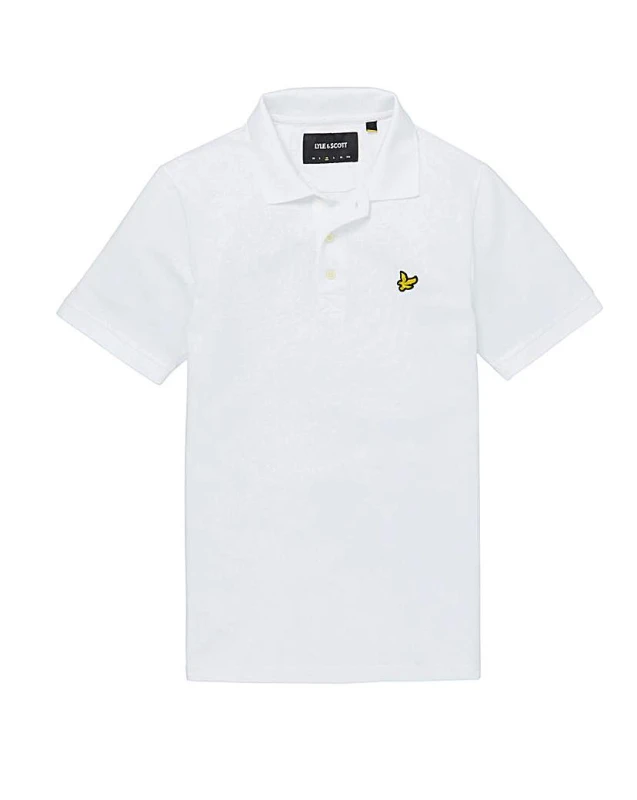 Image of Lyle & Scott Lyle & Scott Logo Polo Shirt White Male 5XL66/68 VY46710