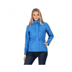 Image of Regatta Womens Narelle Lightweight Waterproof Funnel Neck Jacket Colour: Blue, Size: 16