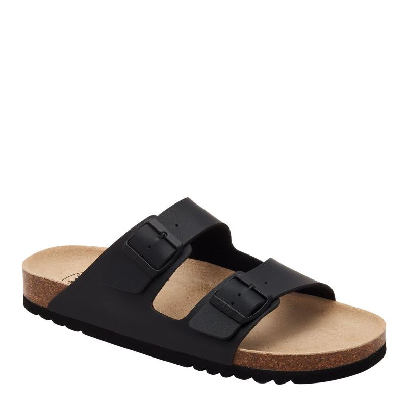 Image of Scholl Womens Andrea Flat Sandals Black female 8 (41)